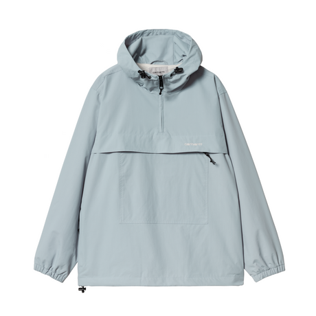 Carhartt WIP Windbreaker Pullover Jacket - Frosted Blue / White