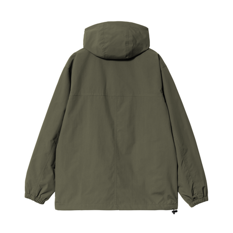 Carhartt WIP Windbreaker Pullover Jacket - Turtle / White