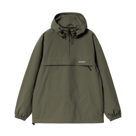 Carhartt WIP Windbreaker Pullover Jacket - Turtle / White