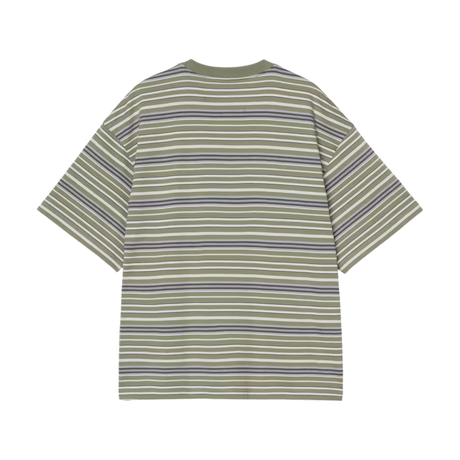 Carhartt WIP Zane T-Shirt - Zane Stripe, Dollar Green