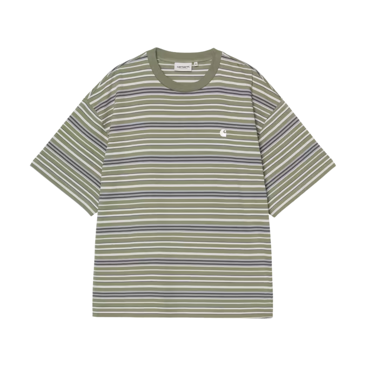Carhartt WIP Zane T-Shirt - Zane Stripe, Dollar Green