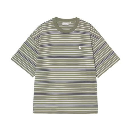 Carhartt WIP Zane T-Shirt - Zane Stripe, Dollar Green