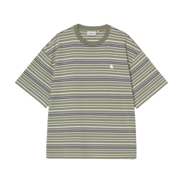 Carhartt WIP Zane T-Shirt - Zane Stripe, Dollar Green