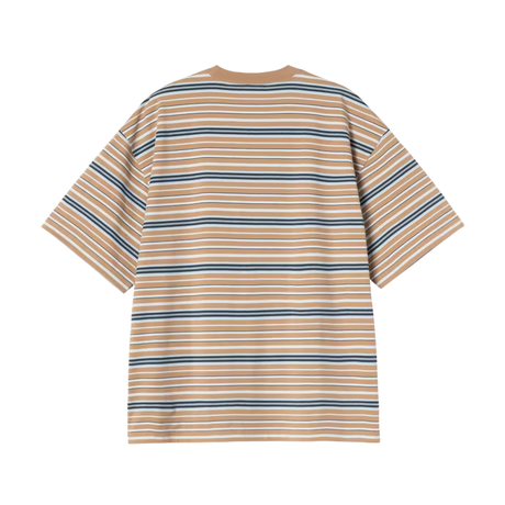 Carhartt WIP Zane T-Shirt - Zane Stripe, Peanut