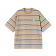 Carhartt WIP Zane T-Shirt - Zane Stripe, Peanut