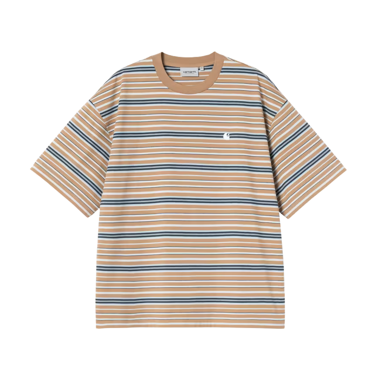 Carhartt WIP Zane T-Shirt - Zane Stripe, Peanut