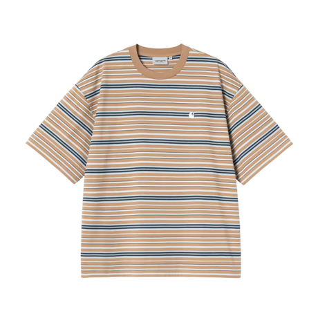 Carhartt WIP Zane T-Shirt - Zane Stripe, Peanut