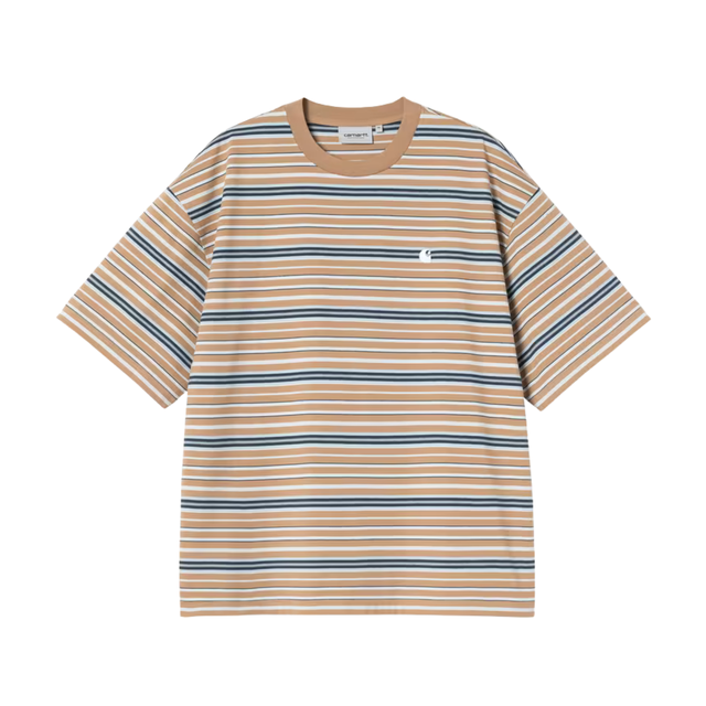 Carhartt WIP Zane T-Shirt - Zane Stripe, Peanut