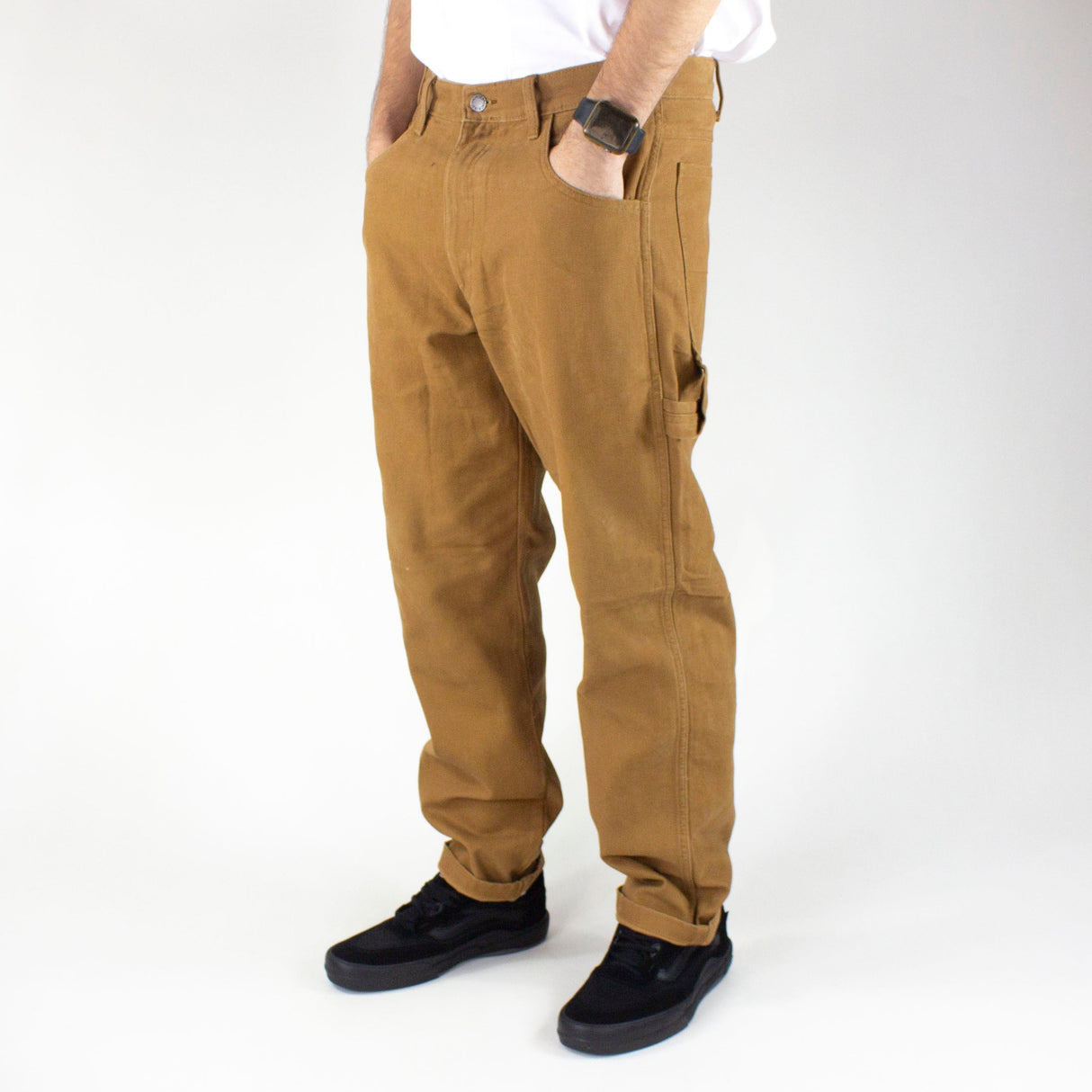 Dickies Duck Canvas Carpenter Pant Stone Washed Brown Duck