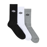 Dickies Summerdale 3 Pack Socks - White / Black / Grey