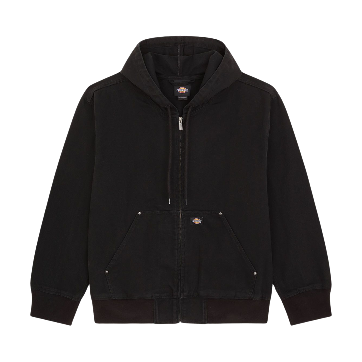 Dickies Unlined Canvas Hooded Bomber Jacket - Black