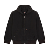 Dickies Unlined Canvas Hooded Bomber Jacket - Black