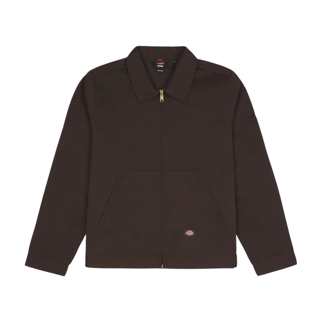 Dickies Unlined Eisenhower Coat Jacket - Dark Brown