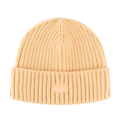 Dime Cursive Fold Beanie - Sand