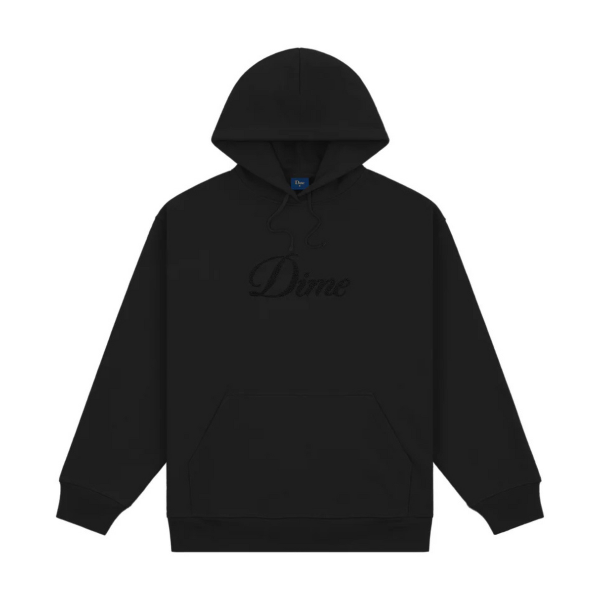 Dime Cursive Logo Hoodie - Black