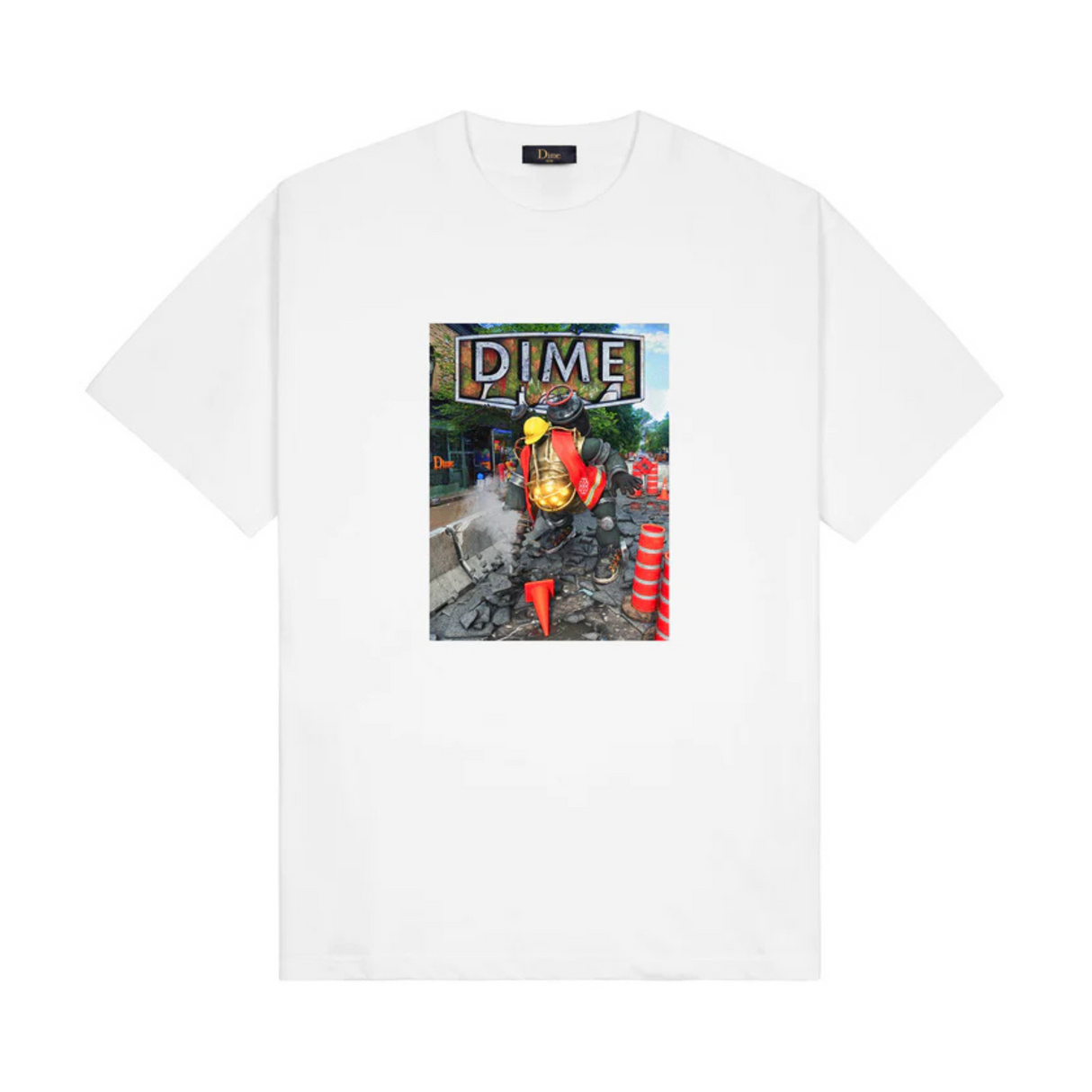 Dime Pothole T-Shirt - White