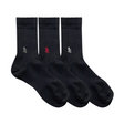 Gramicci Basic Crew 3 Pack Socks - Black