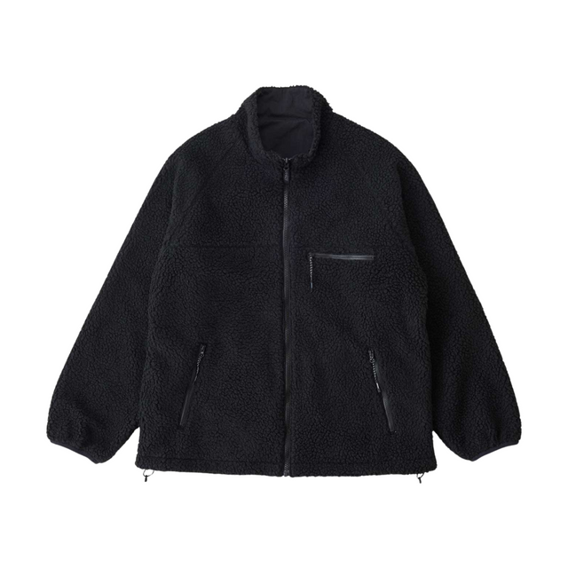 Gramicci Reversible Sherpa Jacket - Black / Charcoal