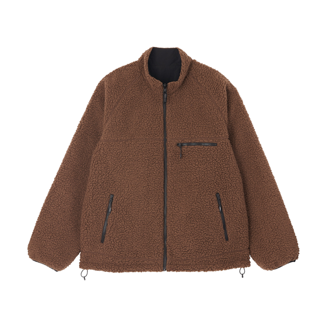 Gramicci Reversible Sherpa Jacket - Dark Brown / Black