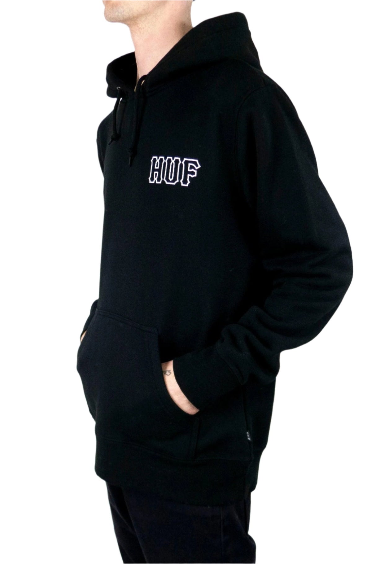 HUF Barb Wire Classic Hoodie - Black