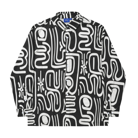 Helas Abstract Shirt - Black / White