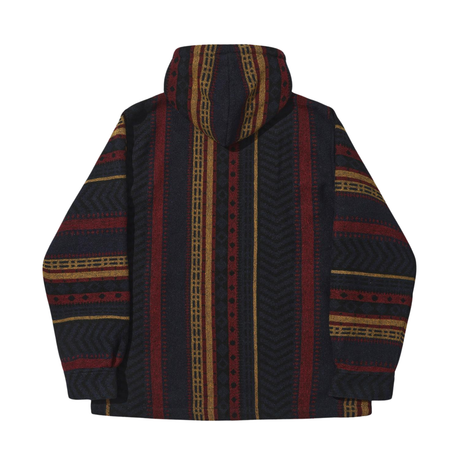 Helas Nomad Full Zip Hoodie - Black / Red