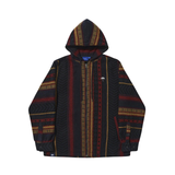 Helas Nomad Full Zip Hoodie - Black / Red