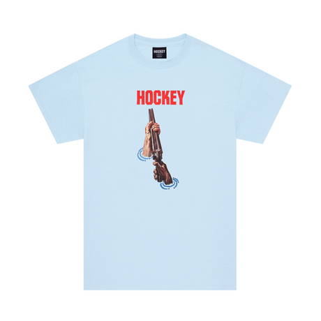 Hockey Shotgun T-Shirt - Light Blue