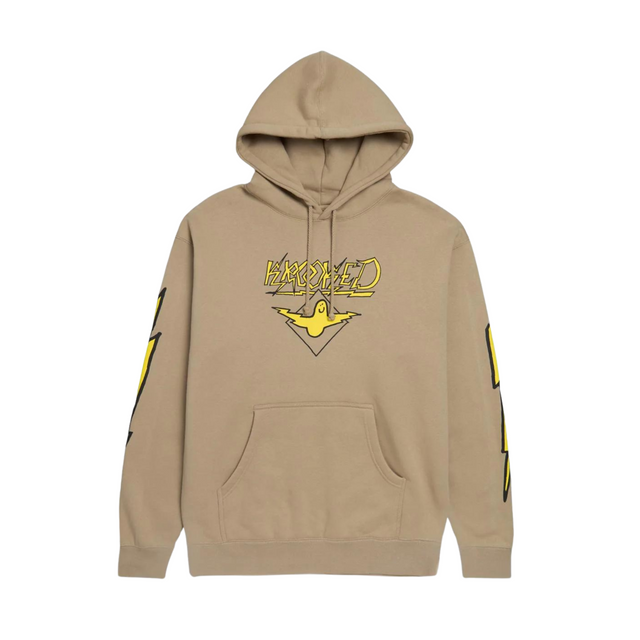 Krooked Lightening Bird Hoodie - Sandstone / Yellow