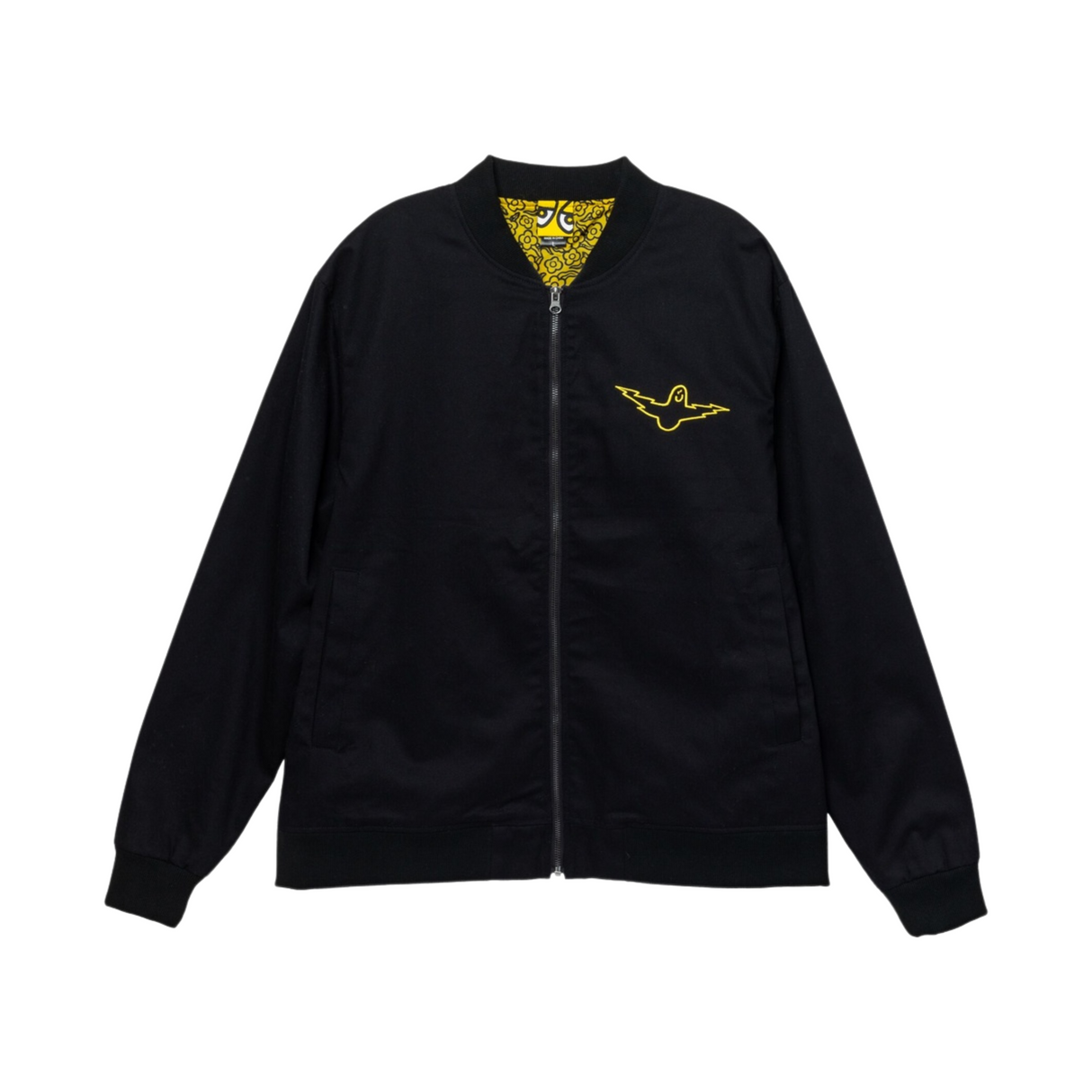 Krooked Lightening Bird Jacket - Black / Yellow