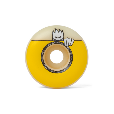 Last Resort AB x Spitfire Formula Four Radial Full 97DU Wheels - Yellow / 56MM