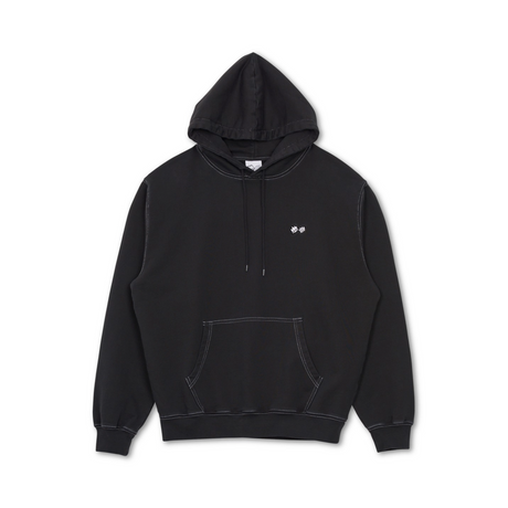 Last Resort AB x Spitfire Swirl Washed Hoodie - Black