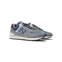 New Balance 574 Shoes - Grey / Navy (U574KGN)