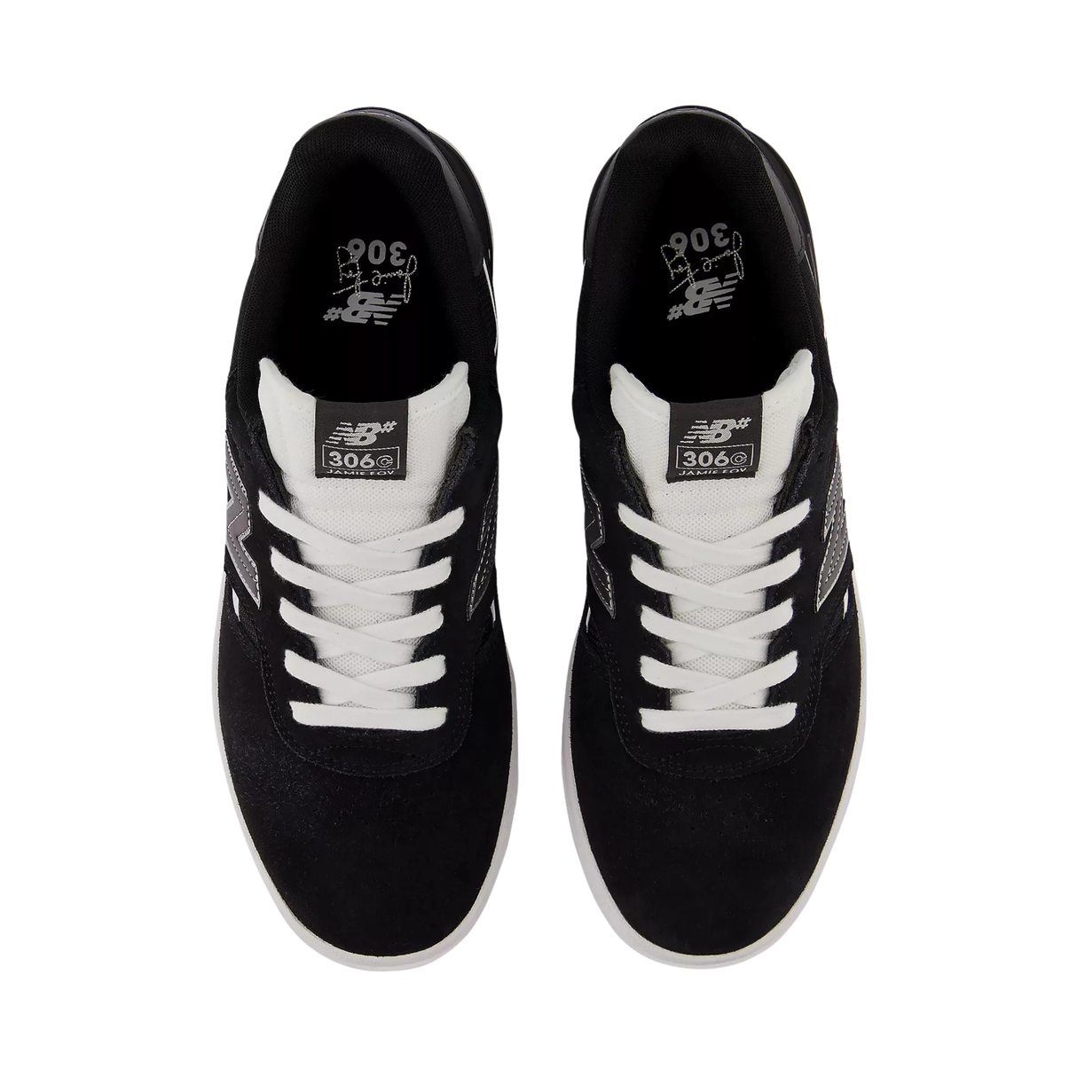 New Balance Numeric 306 Jamie Foy Cup Shoes - Black / White (UN306CXW)