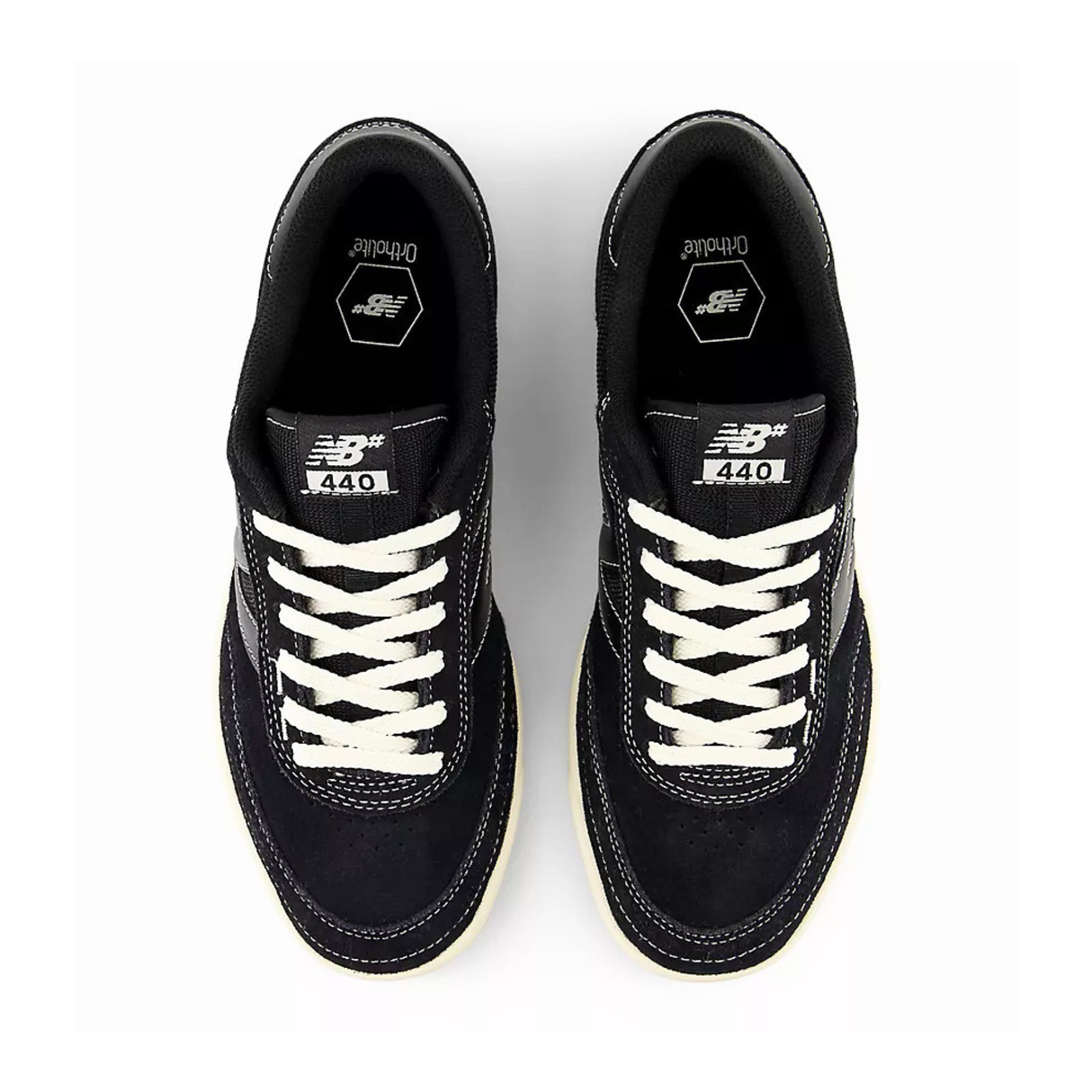 New Balance Numeric 440v2 Shoes - Black / Sea Salt (UN440BCO)