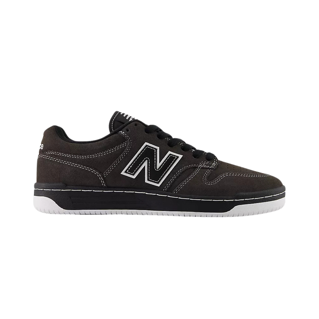 New Balance Numeric 480 Shoes - Black Cement / White (NM480CSS)