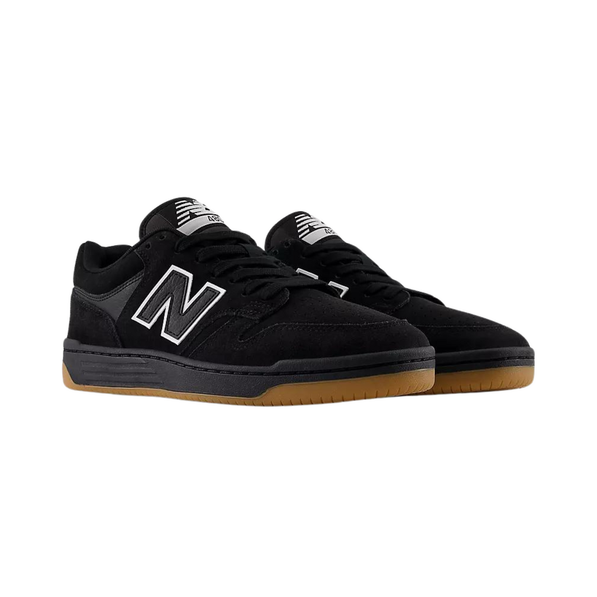 New Balance Numeric 480 Shoes - Black / Gum (NM480SBW)