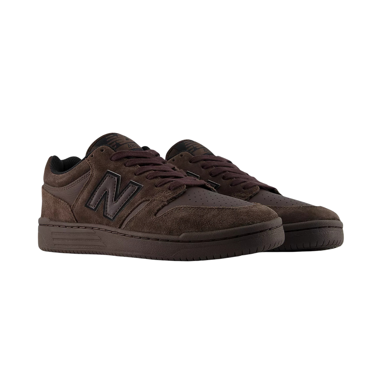 New Balance Numeric 480 Shoes - Chocolate Brown / Chocolate Brown (UN480CHC)