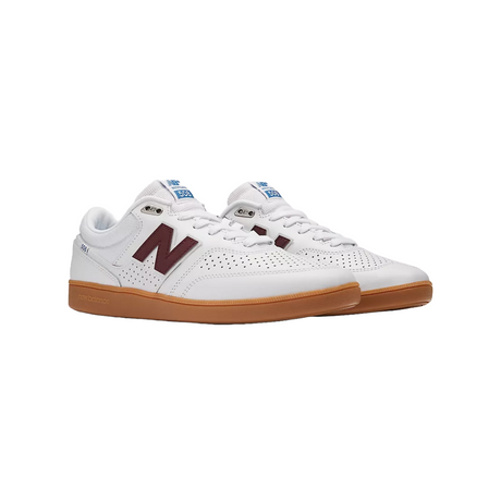 New Balance Numeric 508 Shoes - White / Burgundy (NM508WBG)