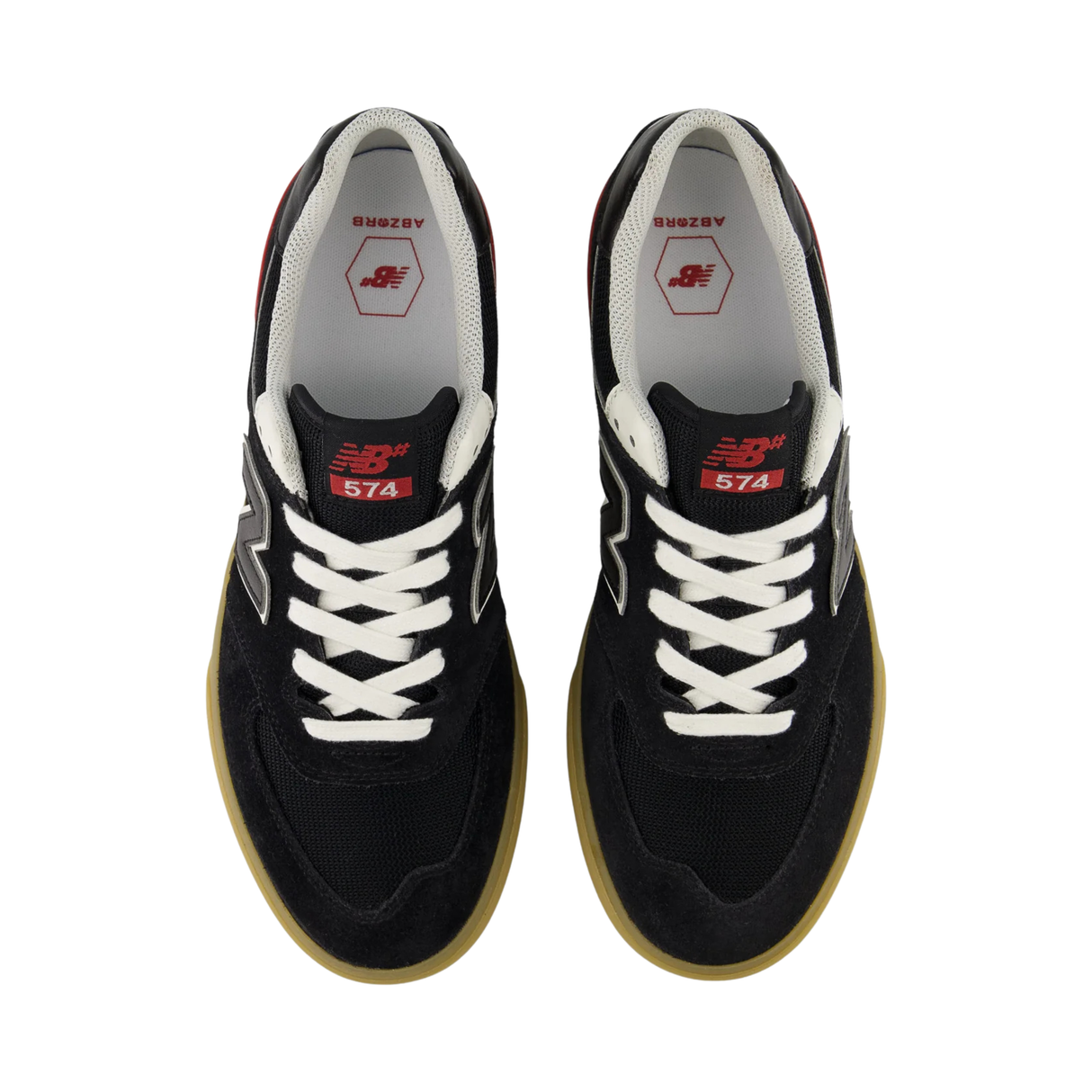 New Balance Numeric 574 Shoes - Black / Sea Salt (UN574VBA)