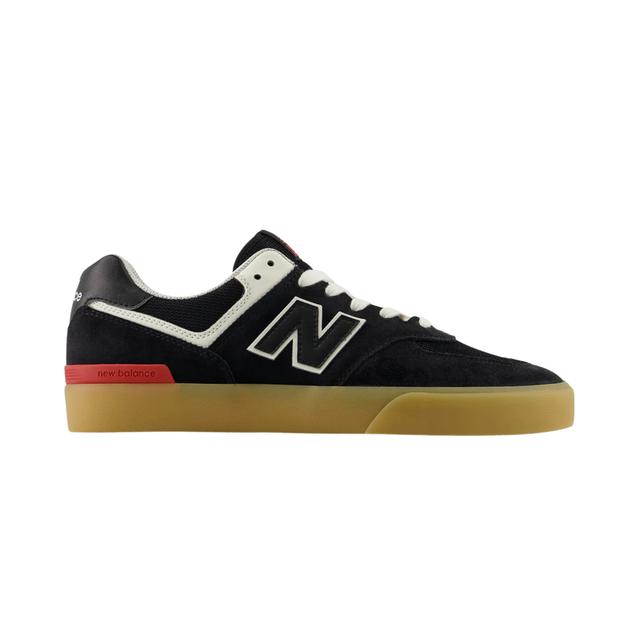 New Balance Numeric 574 Shoes - Black / Sea Salt (UN574VBA)
