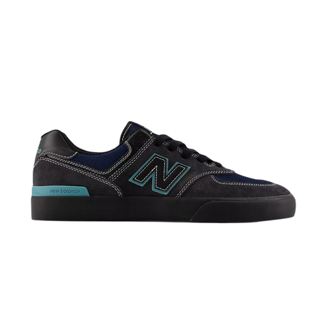 New Balance Numeric 574 Shoes - Faded Black / Faded Teal (UN574VGT)