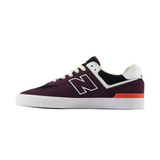 New Balance Numeric 574 Shoes - Plum Brown / White (NM574VPI)