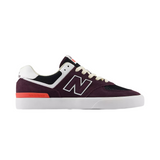 New Balance Numeric 574 Shoes - Plum Brown / White (NM574VPI)