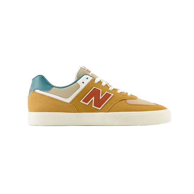 New Balance Numeric 574 Shoes - Tan / Vintage Teal (NM574VWH)