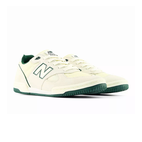New Balance Numeric 600 Tom Knox Shoes - White / Green (UN600TTR)