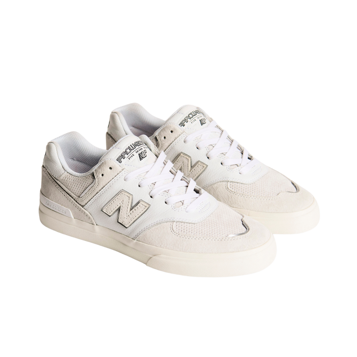 New Balance Numeric X Arrow Beast 574 Shoes White Grey Remix Casuals