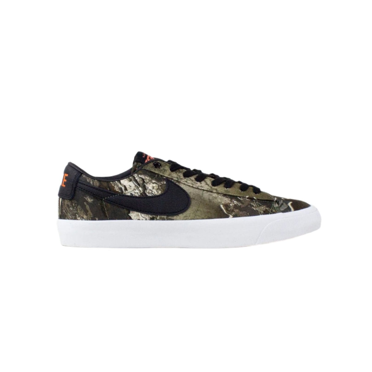 Nike SB Blazer Low GT Premium Shoes - Black / Safety Orange / Black / Photon Dust (002) - UK 10