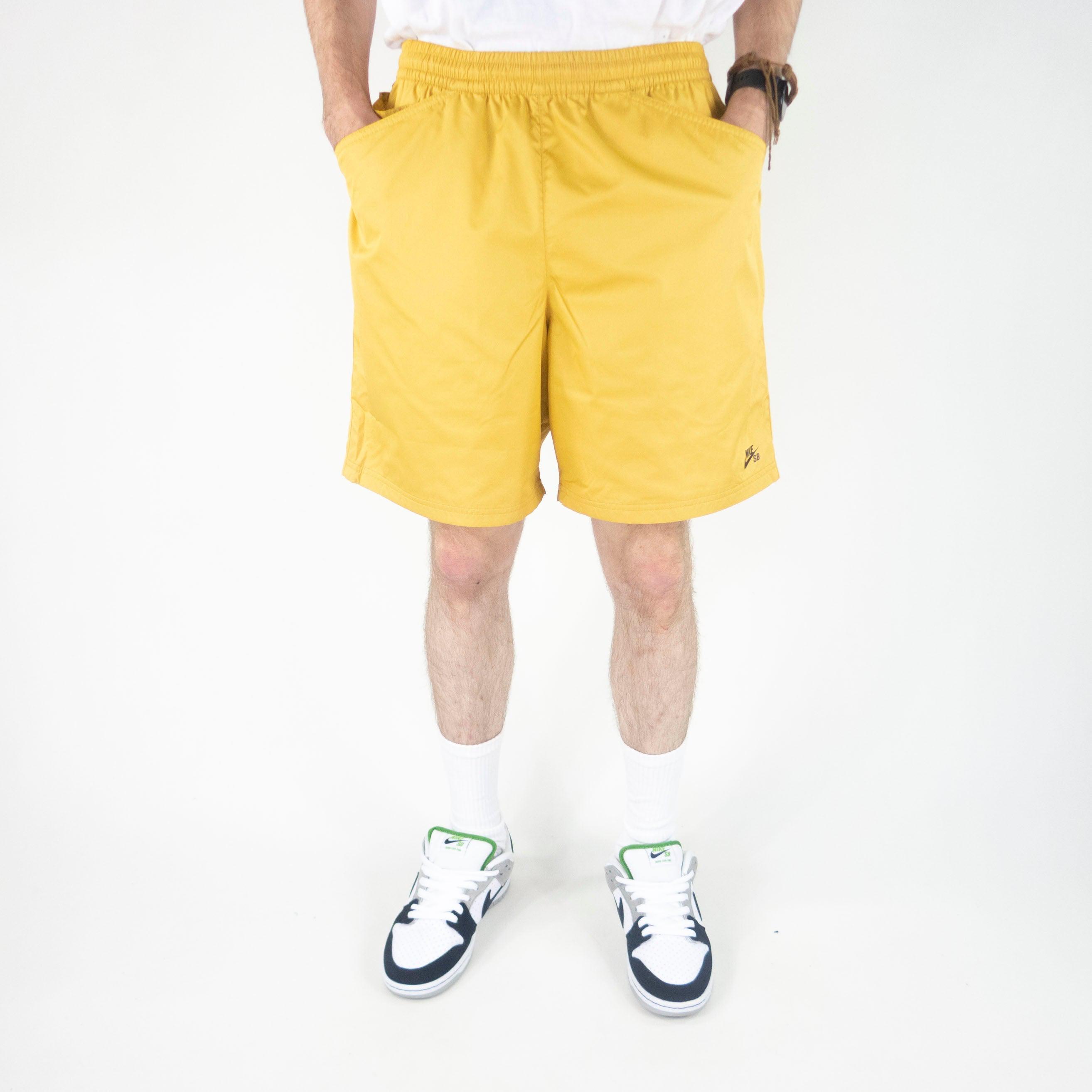 Mens yellow nike on sale shorts