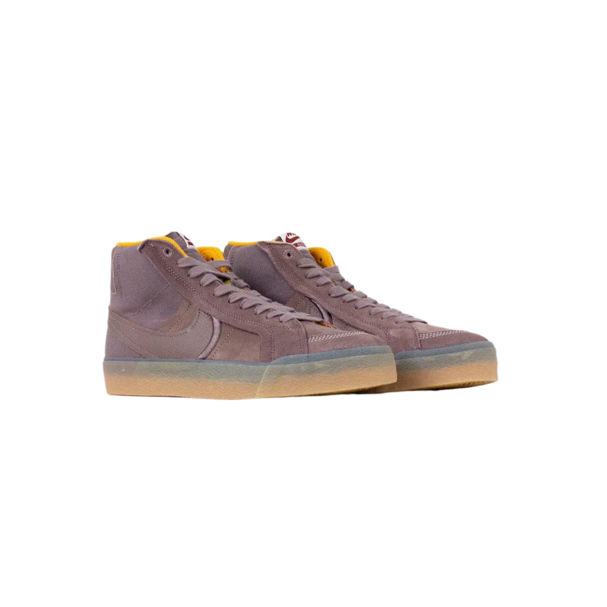 Nike SB Zoom Blazer Mid Premium Plus Shoes - Plum Eclipse / Plum Eclipse / Kumquat (200) - UK 7